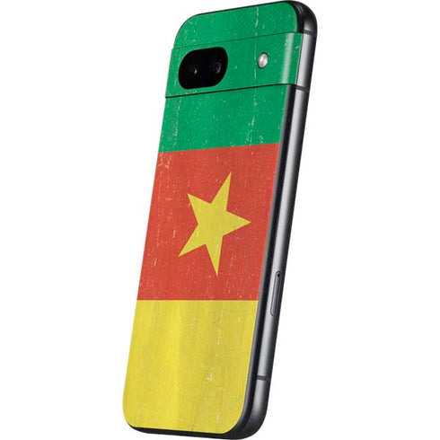 Cameroon Flag Distressed Google Pixel 8a Skin